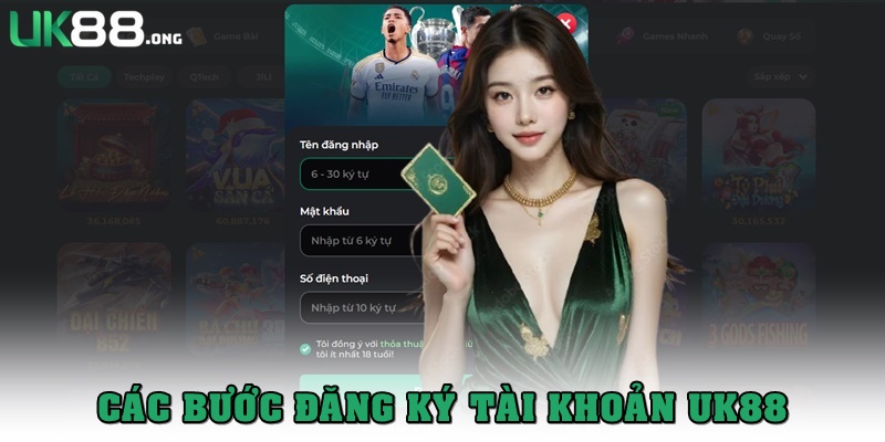UK88 - Nhà Cái Uy Tín, Đẳng Cấp Với Kho Game Đỉnh Cao 22 Các bước đăng ký UK88